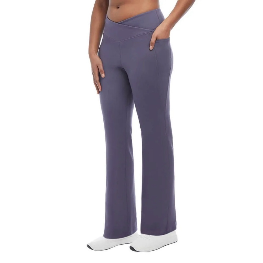 NEW Jockey Ladies Crosswaist Yoga Pant, Purple, Size S